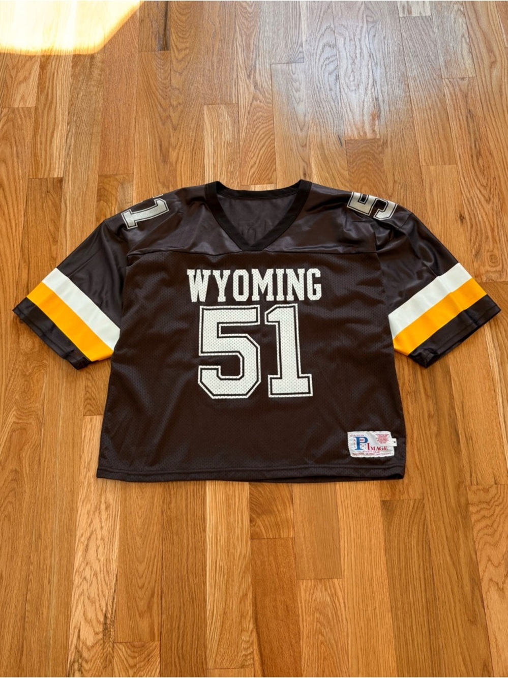 University Of Wyoming Cowboys Vintage 70s All Pro Image Football Jersey XL USA